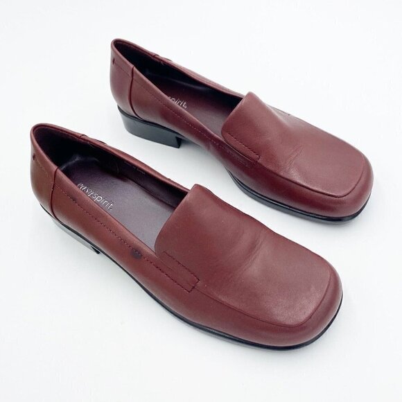 NIB EASY SPIRIT Womens Burgundy Goldengirlzu Slip-on Leather Pumps 7.5M - Picture 3 of 8